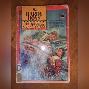 80 The Roaring River Mystery Hardy Boys Paperback Book 1984 Vintage